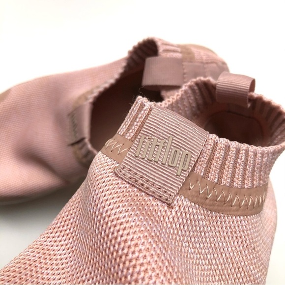 FitFlop ÜBERKNIT Slip On Sneakers Pink - Picture 11 of 12